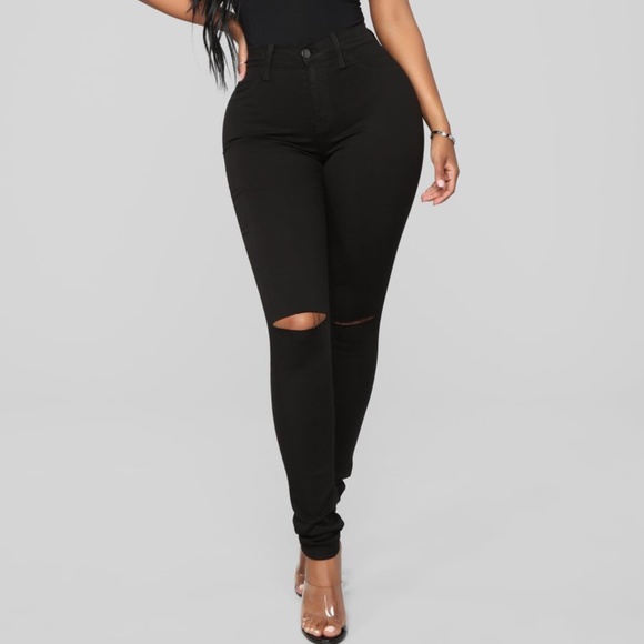 Fashion Nova Black Canopy Jeans - Picture 1 of 3